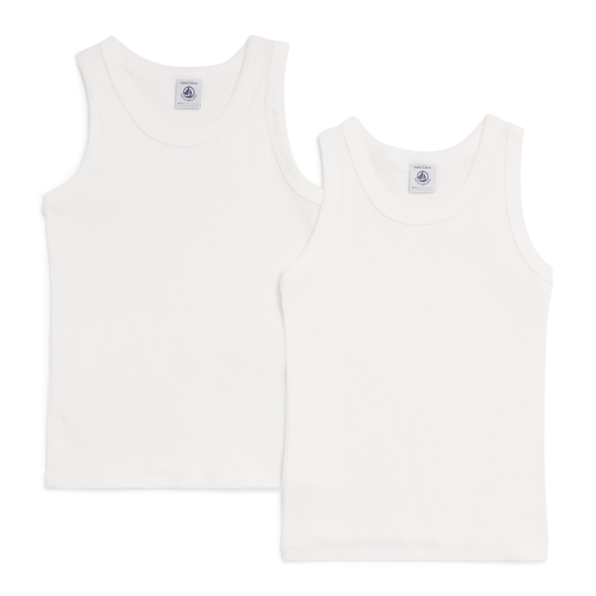 Petit Bateau Set of 2 Organic Cotton Vest Tops (2-14 Years)