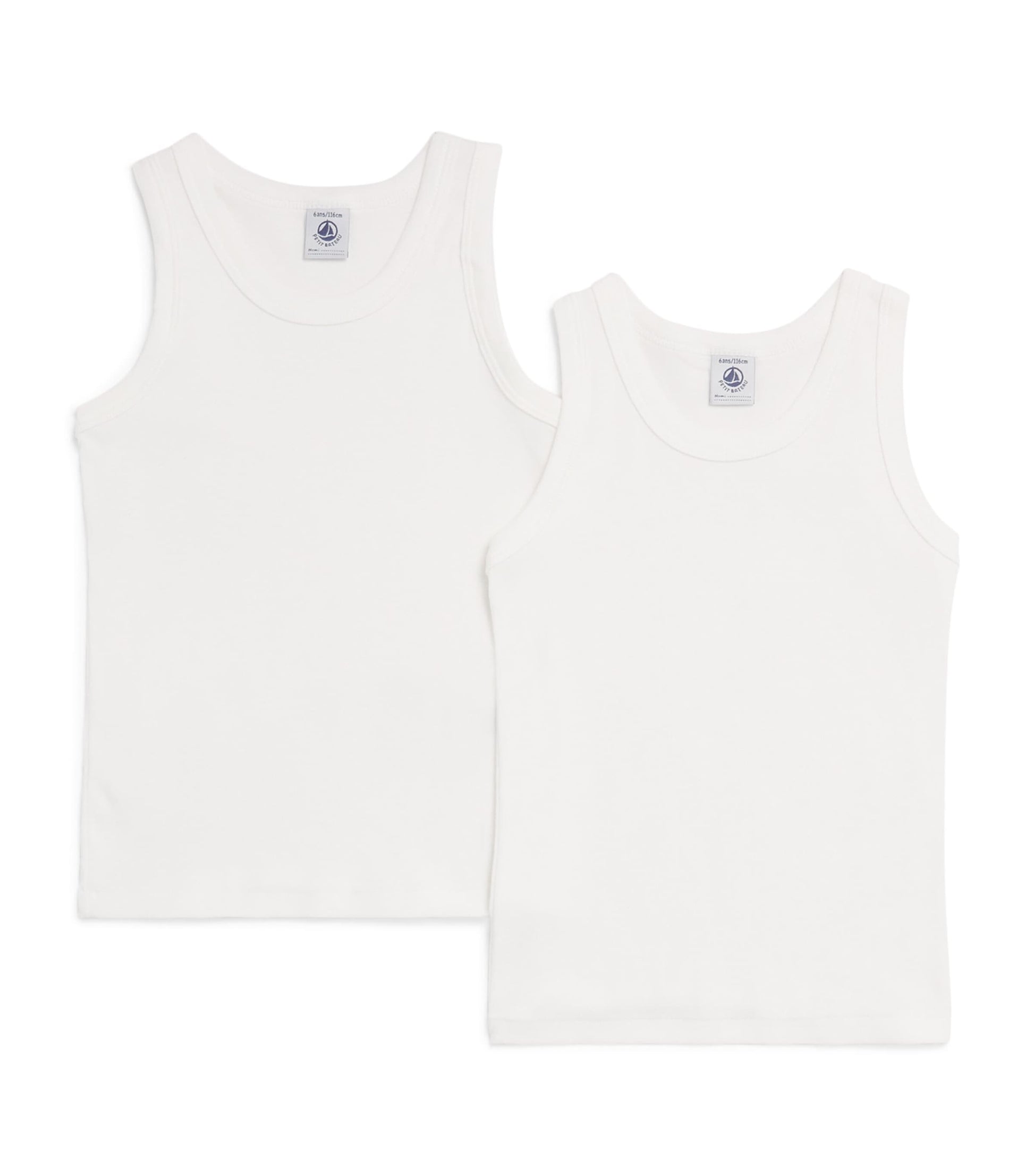 Petit Bateau Set of 2 Organic Cotton Vest Tops (2-14 Years)