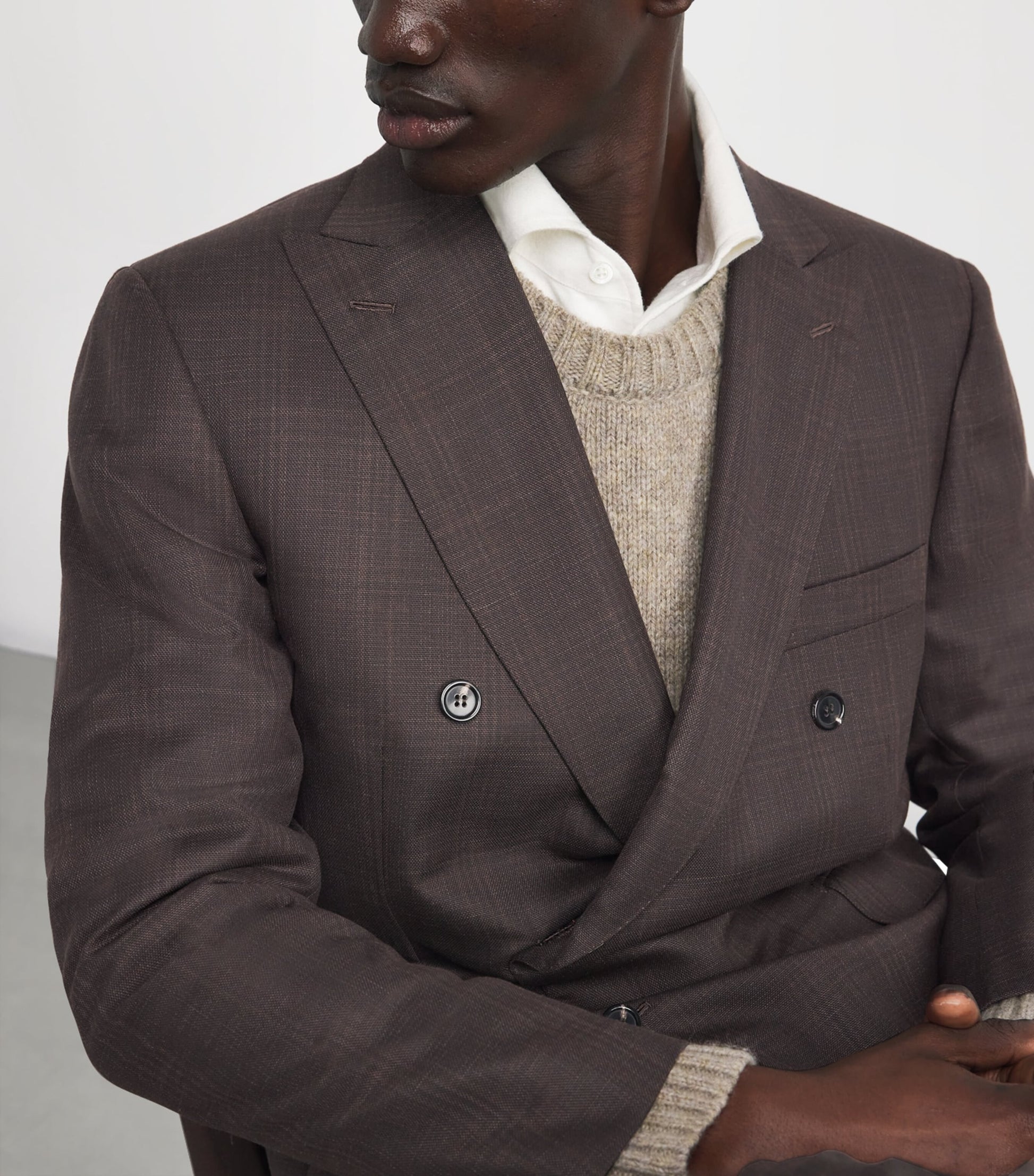 Wool Check 2-Piece Suit