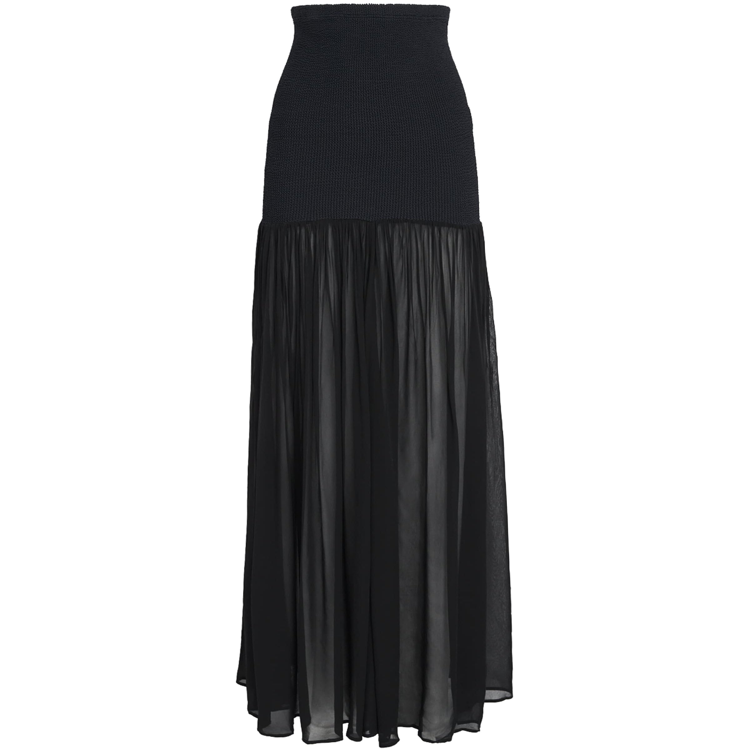 Hybrid Maxi Skirt BLACK