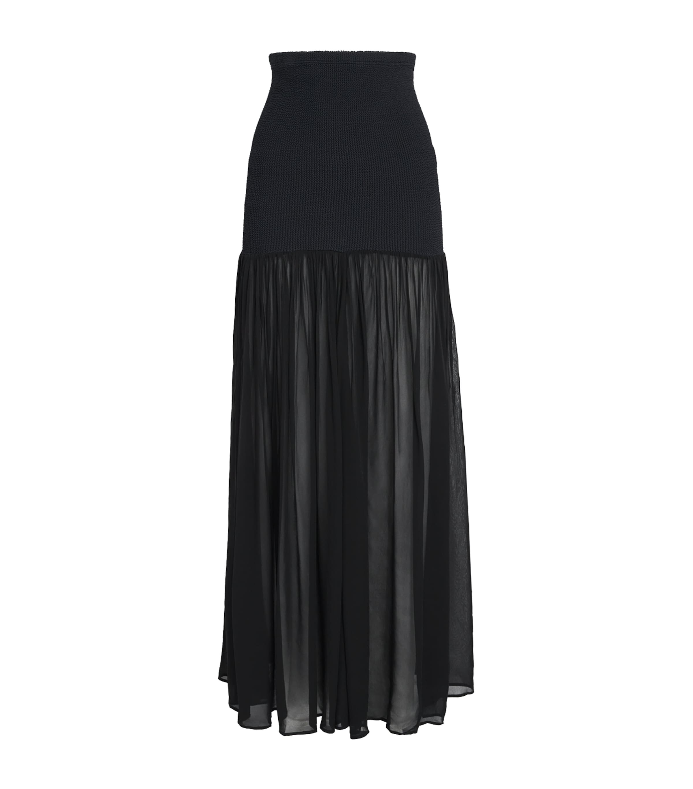 Hybrid Maxi Skirt BLACK