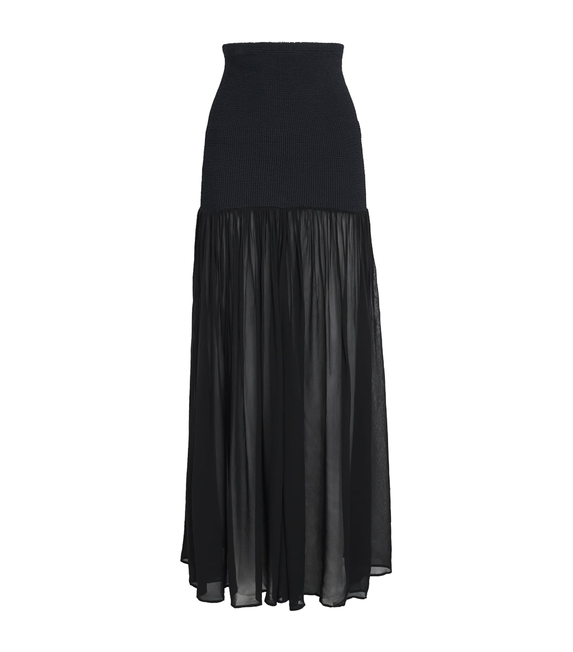 Hybrid Maxi Skirt BLACK