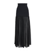 Hunza G Black Hybrid Maxi Skirt