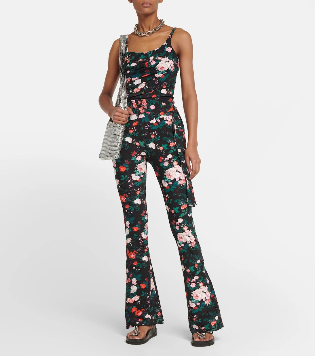 Rabanne - Ruched floral top