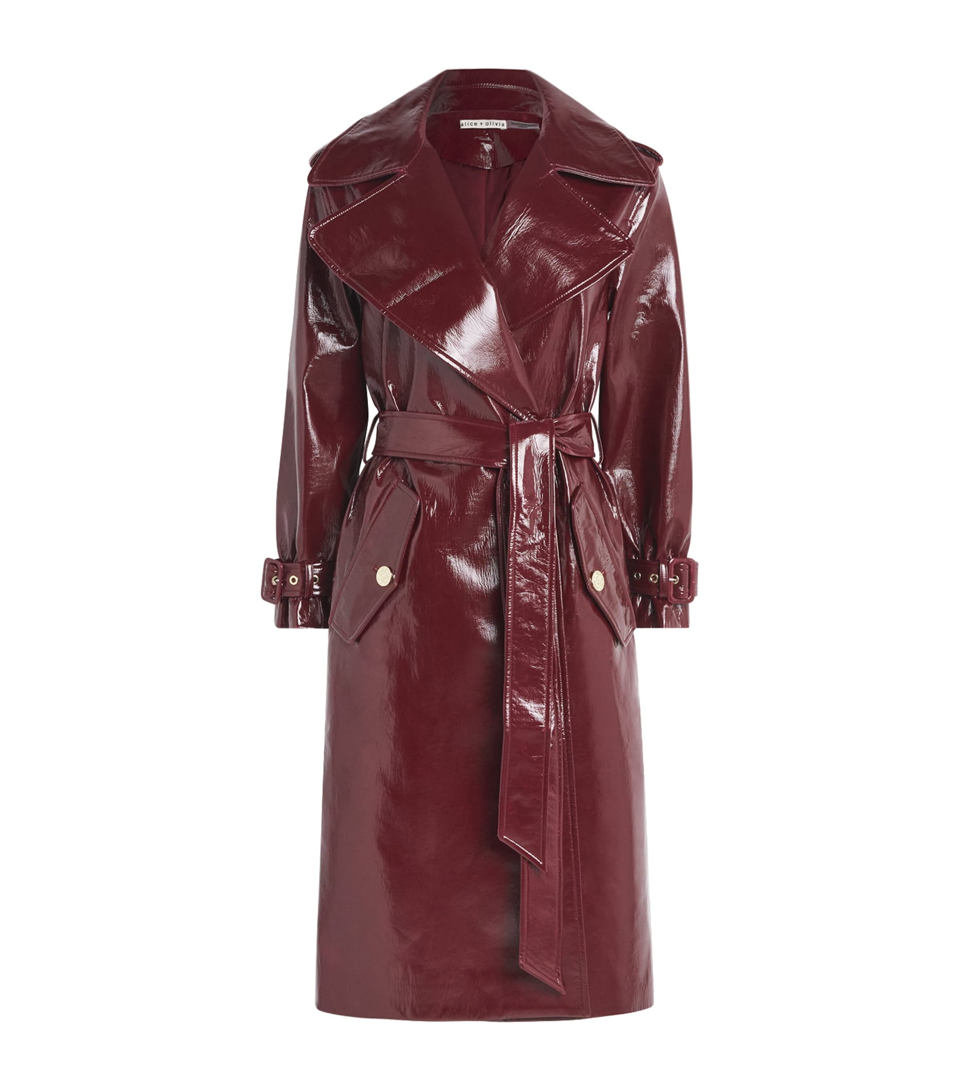Faux Leather Nevada Trench Coat