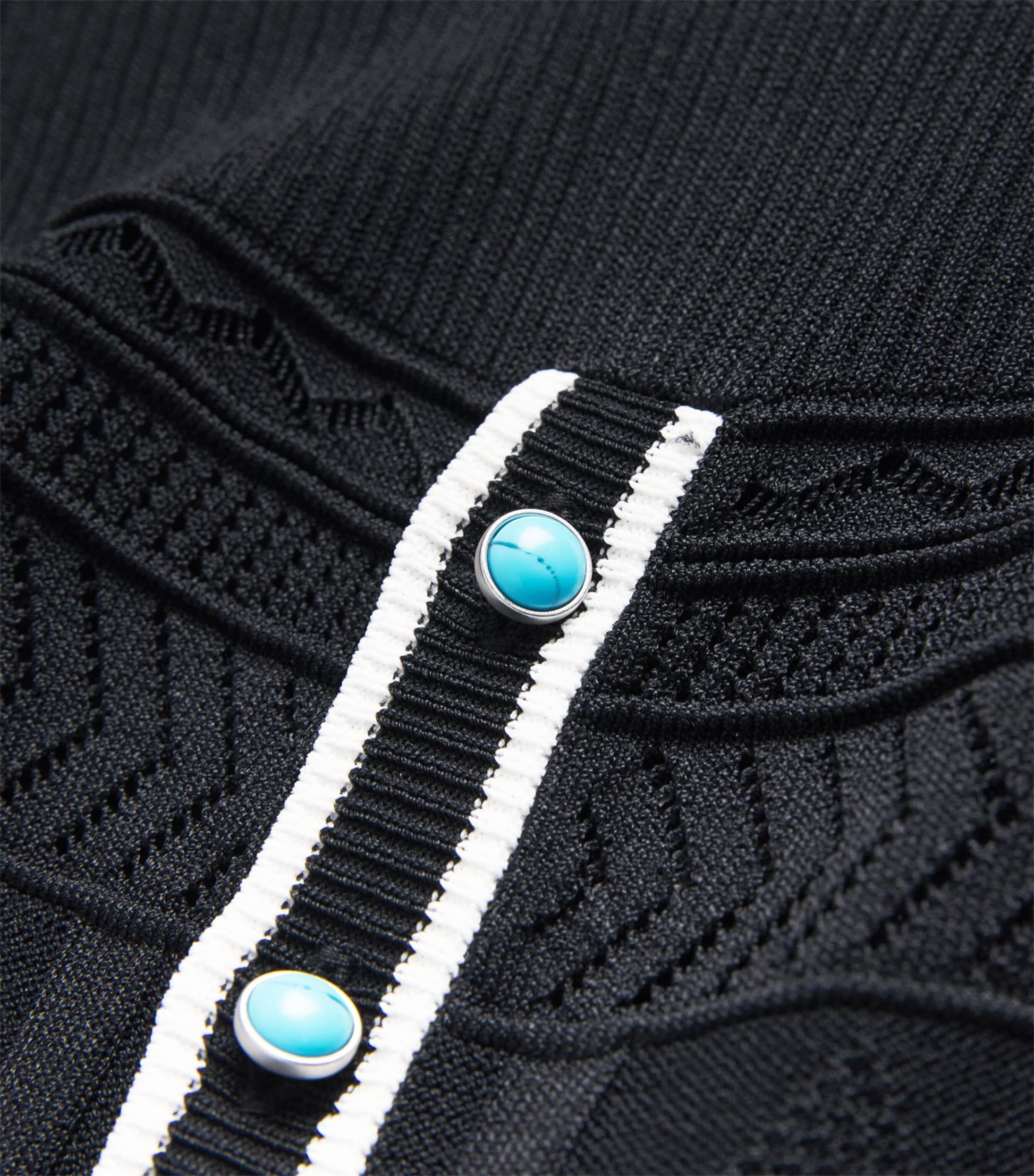 L'Agence Black Knitted Dakoa Mini Dress