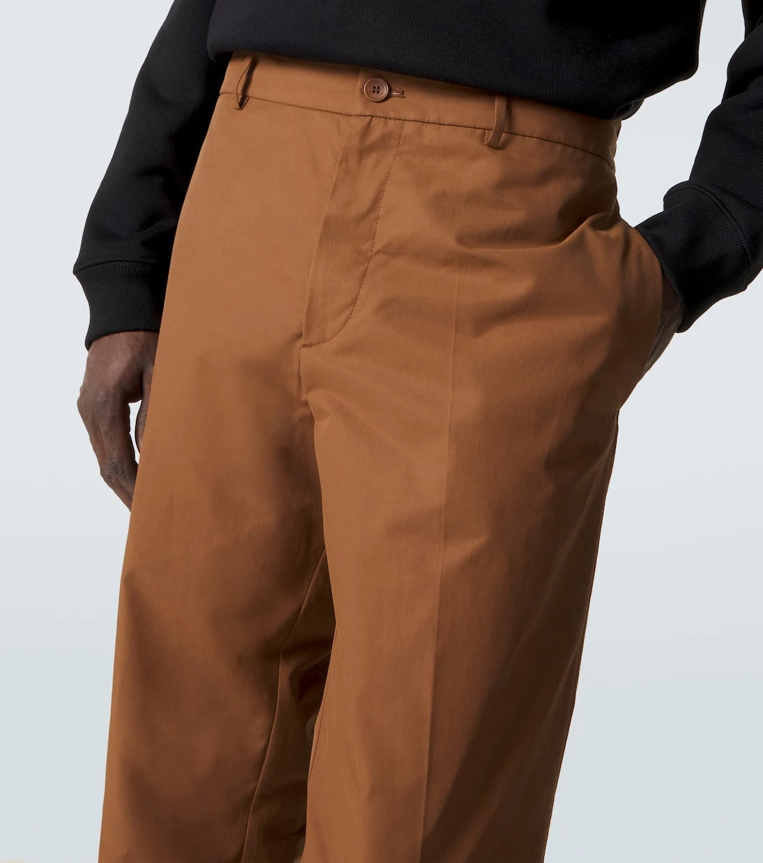 Moncler - Cotton-blend straight pants