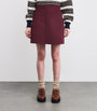 Claudie Pierlot Red Wool Mini Skirt