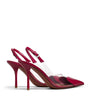 Alaïa Patent Leather Le Coeur Slingback Pumps 90