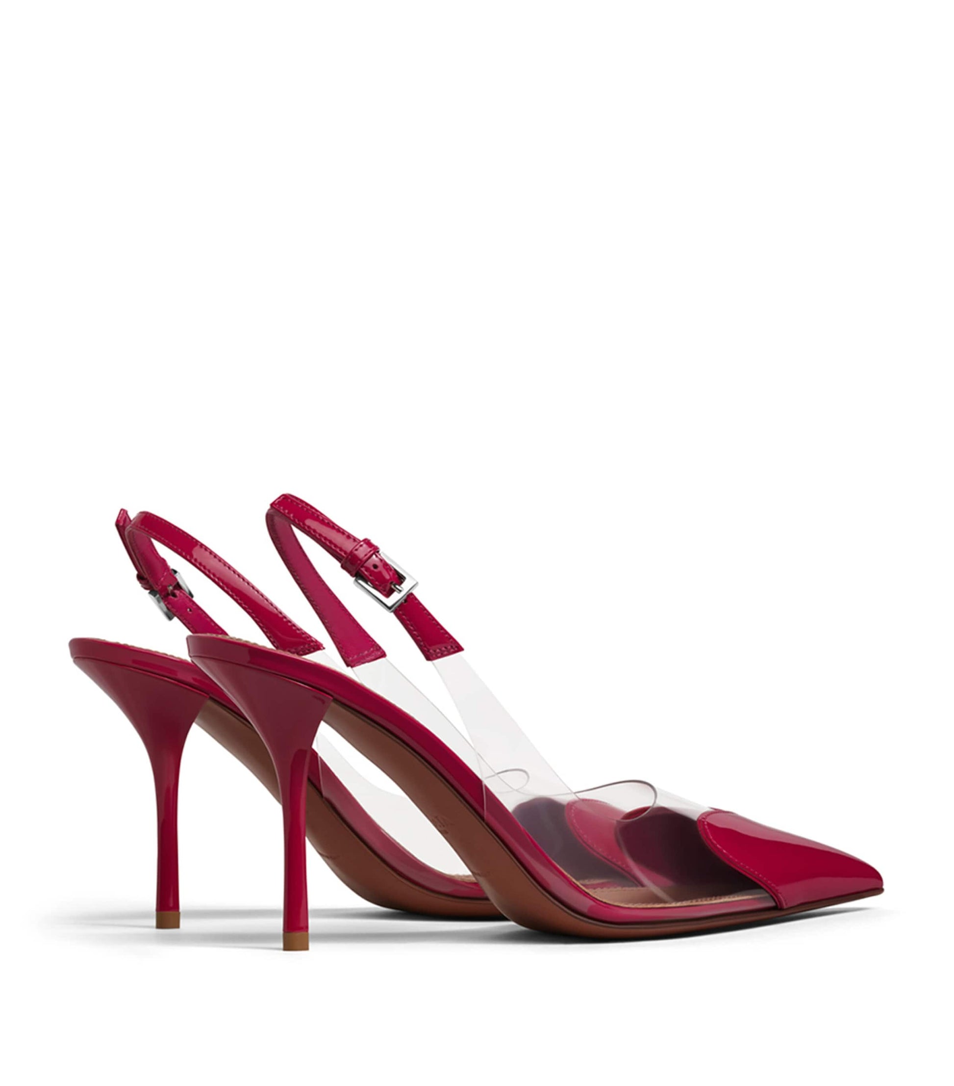 Alaïa Patent Leather Le Coeur Slingback Pumps 90