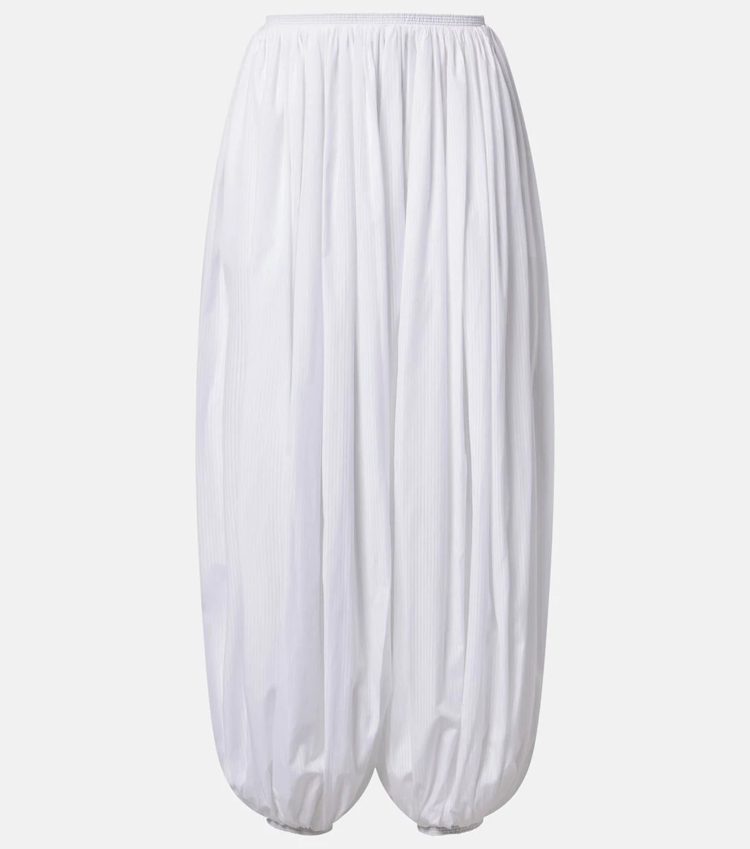 Alaïa - Striped cotton poplin balloon pants