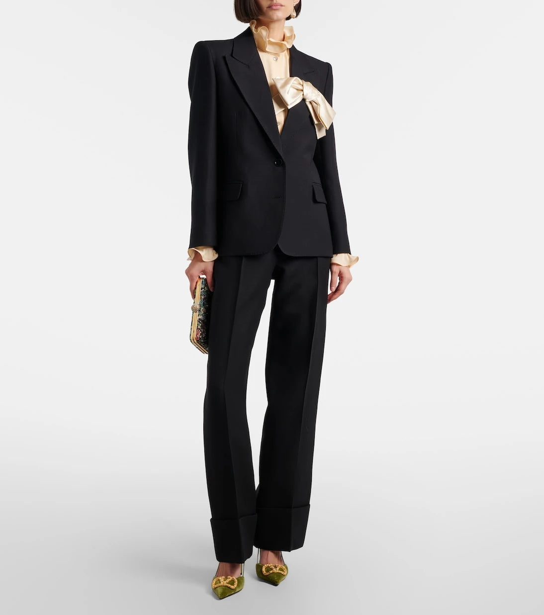Valentino - Crepe Couture bow-detail blazer