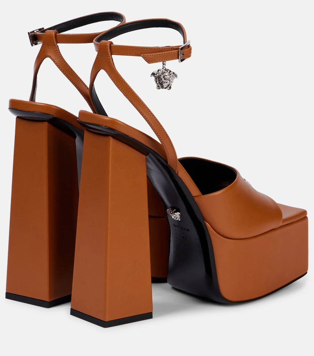 Versace - 150 leather platform sandals