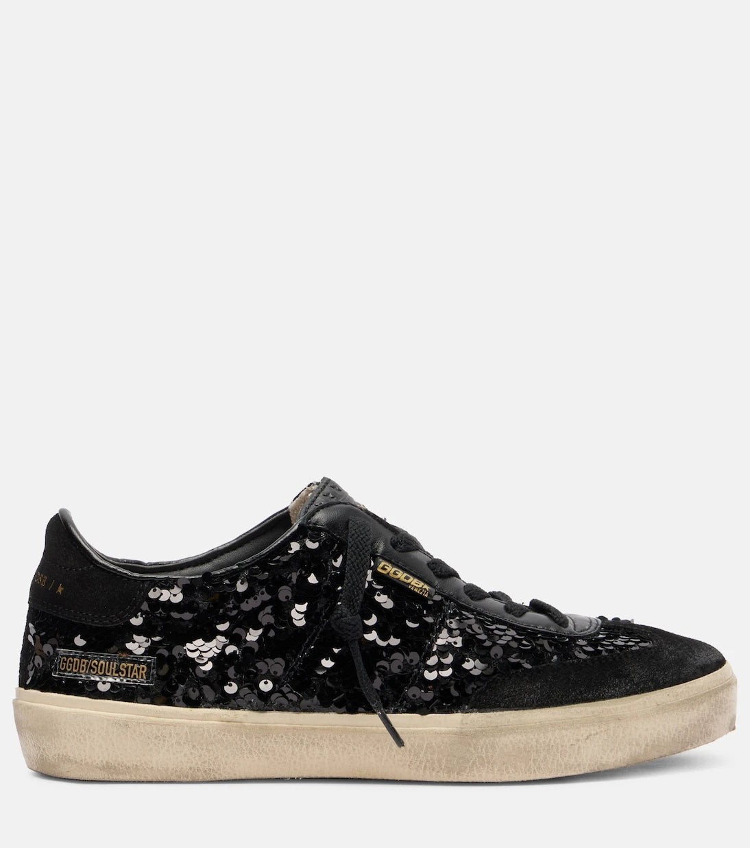 Golden Goose - Soul Star sequined leather sneakers