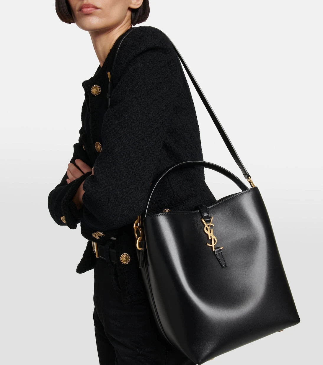 Saint Laurent - Le 37 leather bucket bag