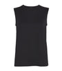 Cotton-Silk Tank Top BLACK