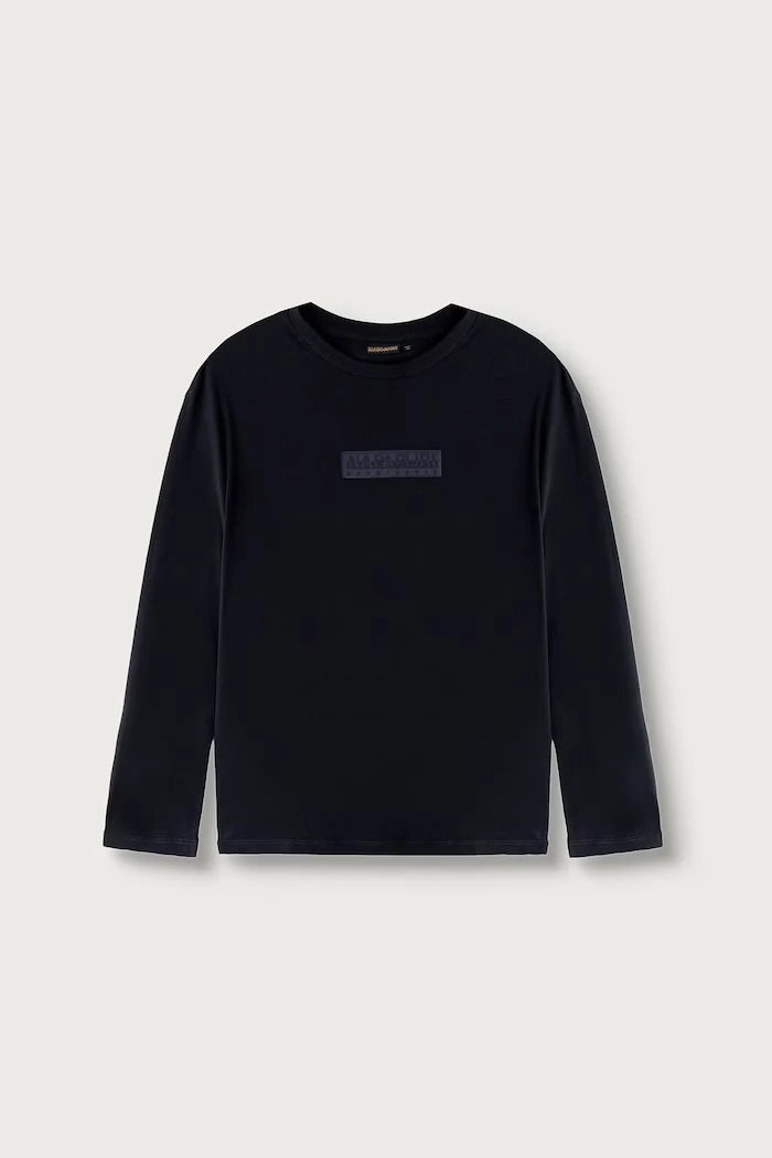Çocuklar için pamuklu uzun kollu bluz S-NEW BOX LOGO LS
