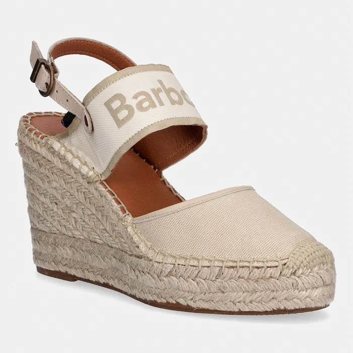 Barbour kadın açık topuk espadril ayakkabılar Lyndhurst