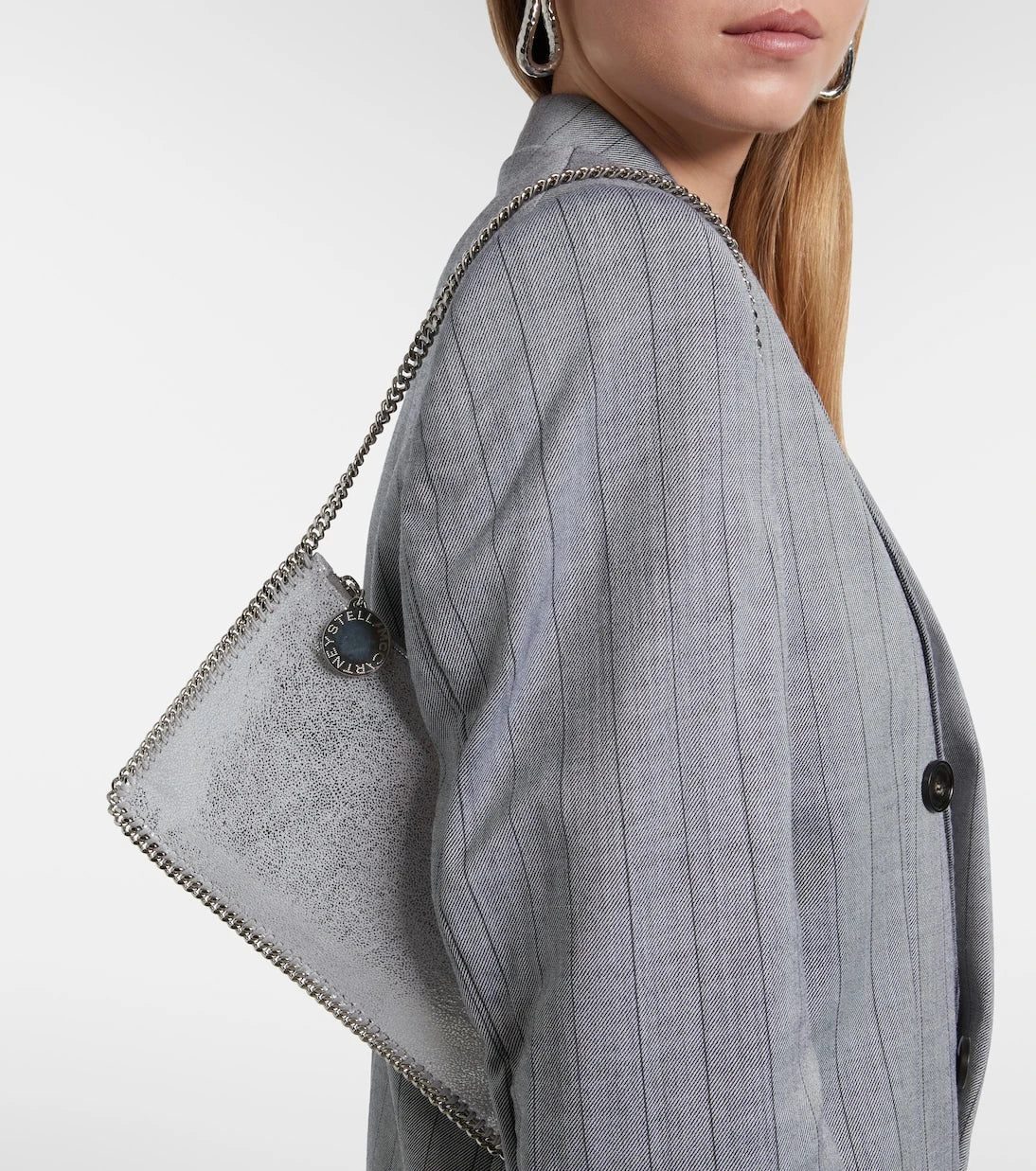 Stella McCartney - Falabella Mini metallic shoulder bag
