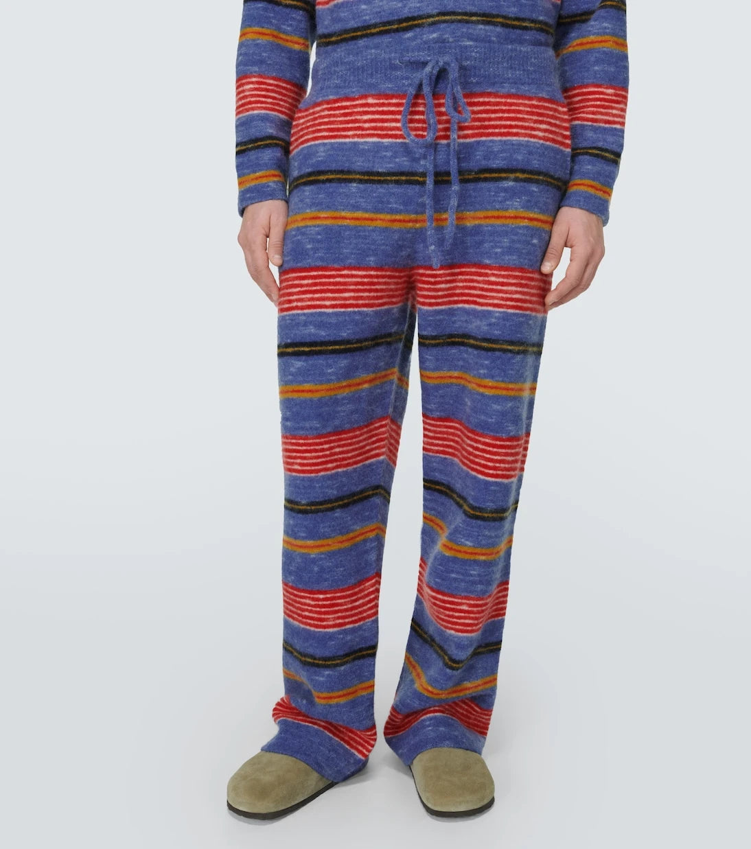 The Elder Statesman - Jasper striped cashmere-blend pants