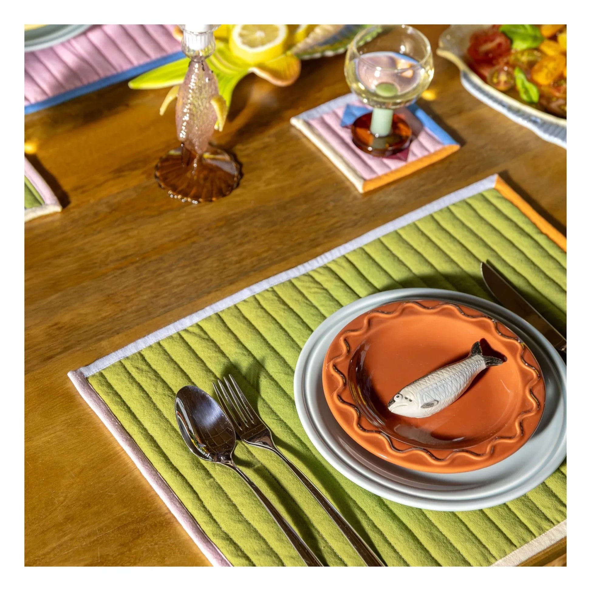 &Klevering - Stitch quilted placemats - Set of 4