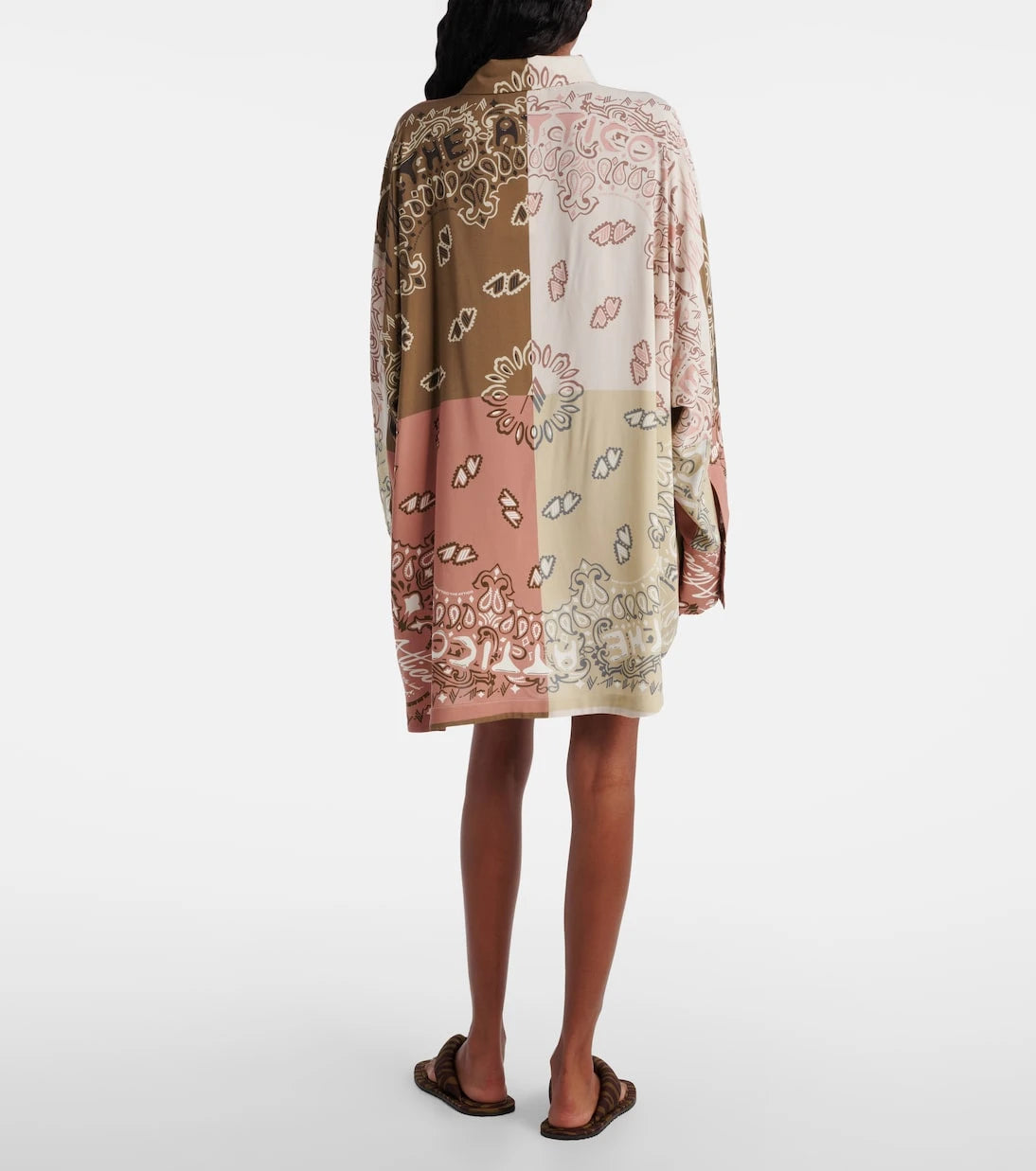 The Attico - Bandana oversized muslin shirt