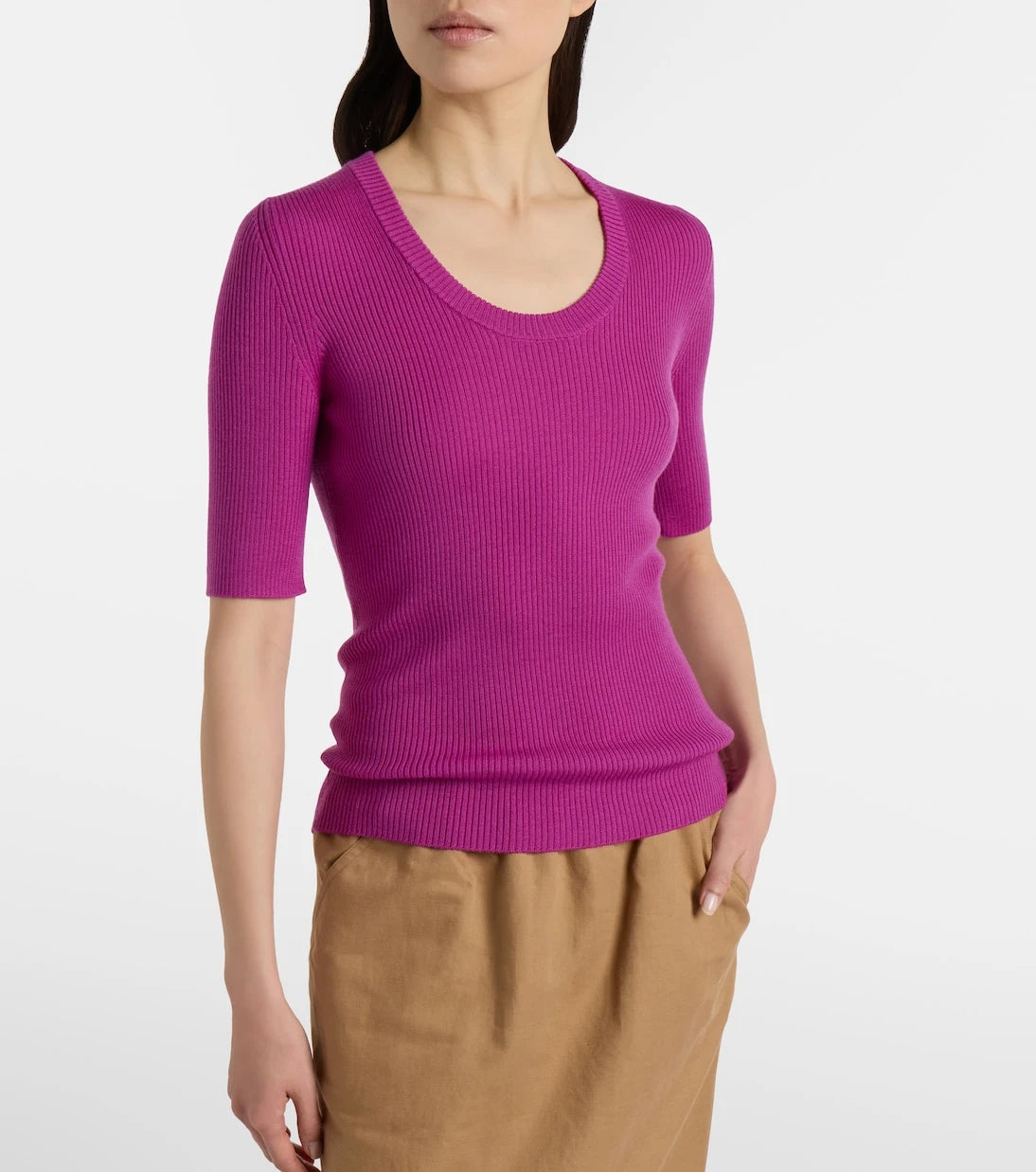 Chloé - Ribbed-knit wool top