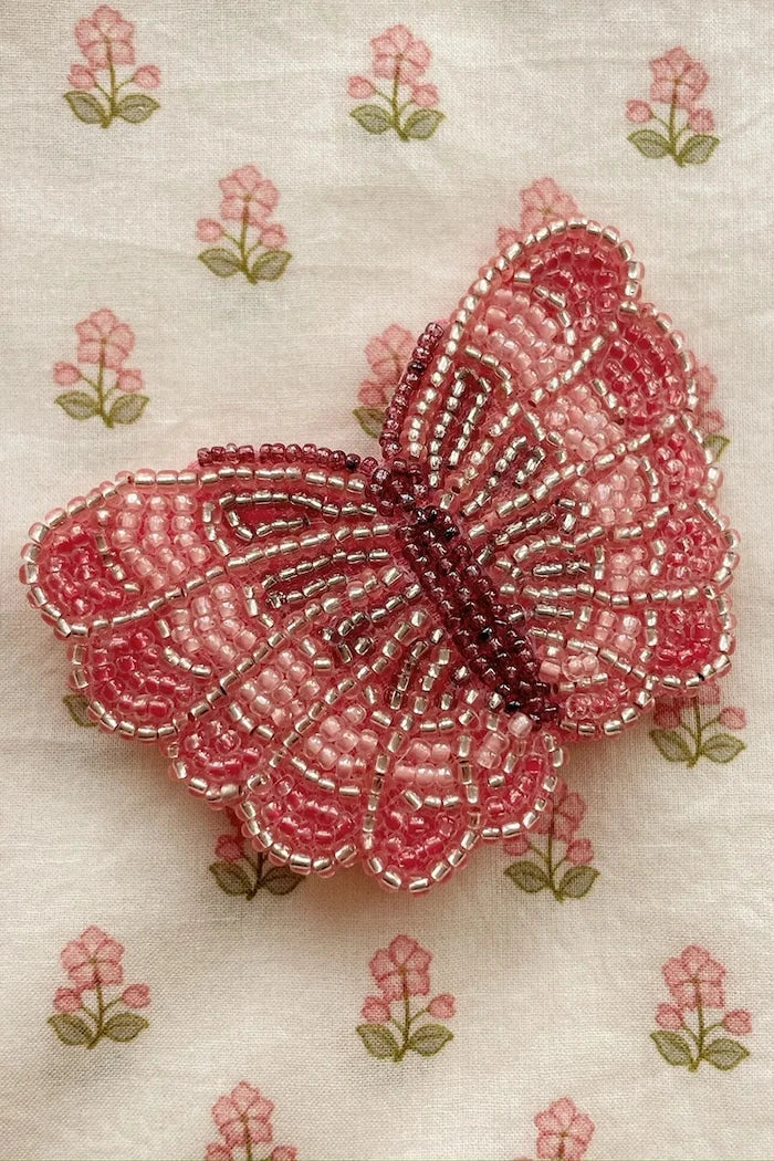 Konges Sløjd Çocuk Saç Tokası BUTTERFLY BEADED HAIR CLIP