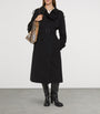 Burberry Black Gabardine Fitzrovia Long Trench Coat