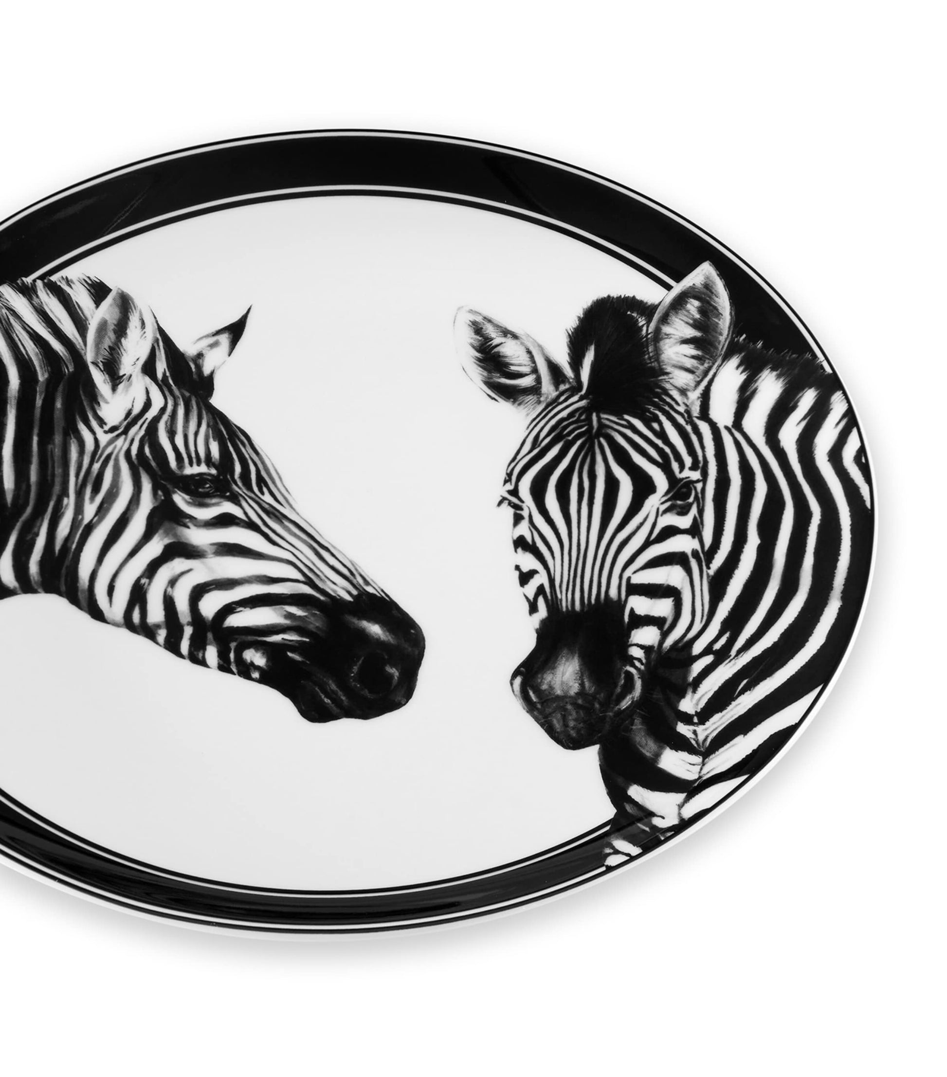 Dolce & Gabbana Casa Set of Two Zebra Dinner Plates (26cm)