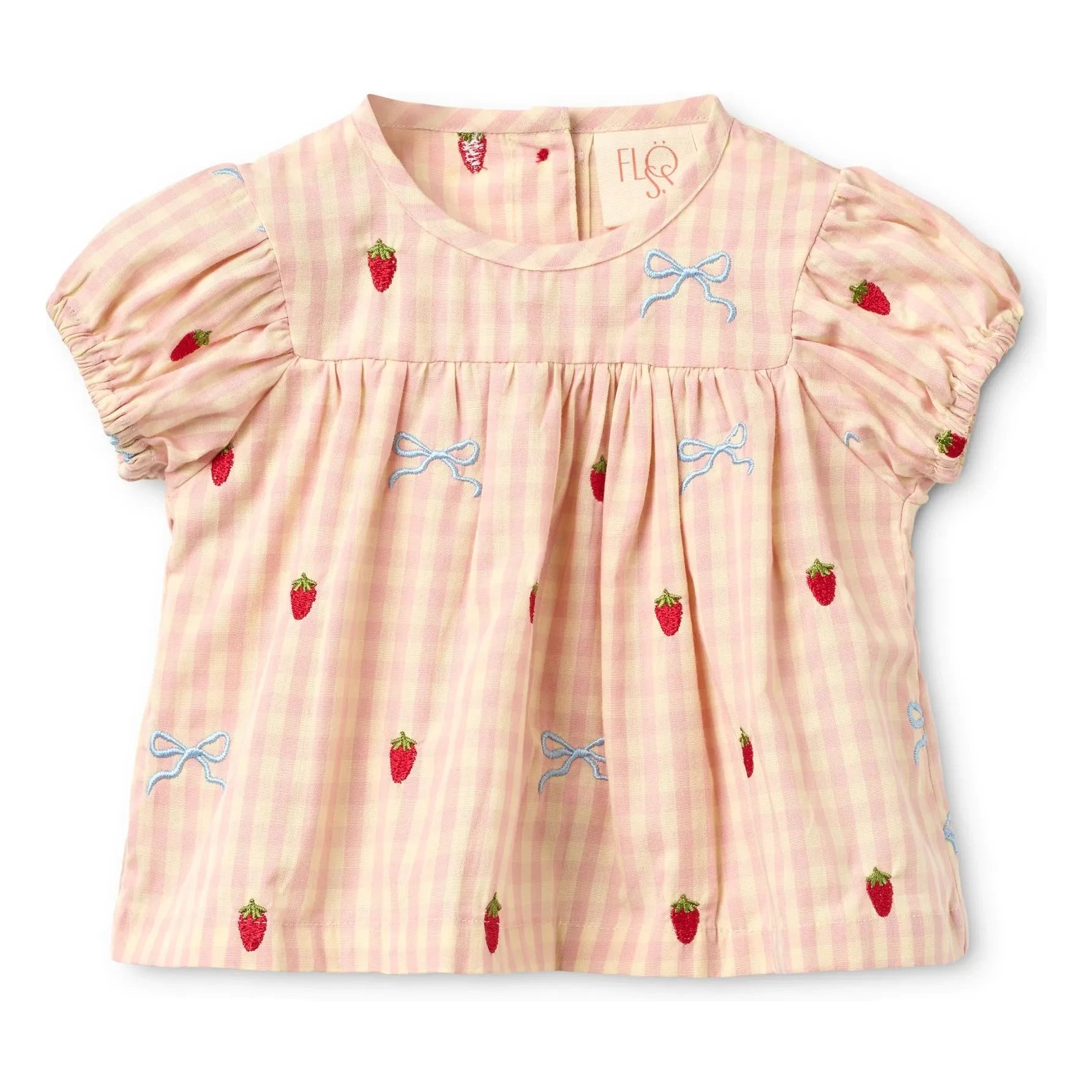 Flöss - Dolly Vichy blouse and shorts set | Apricot
