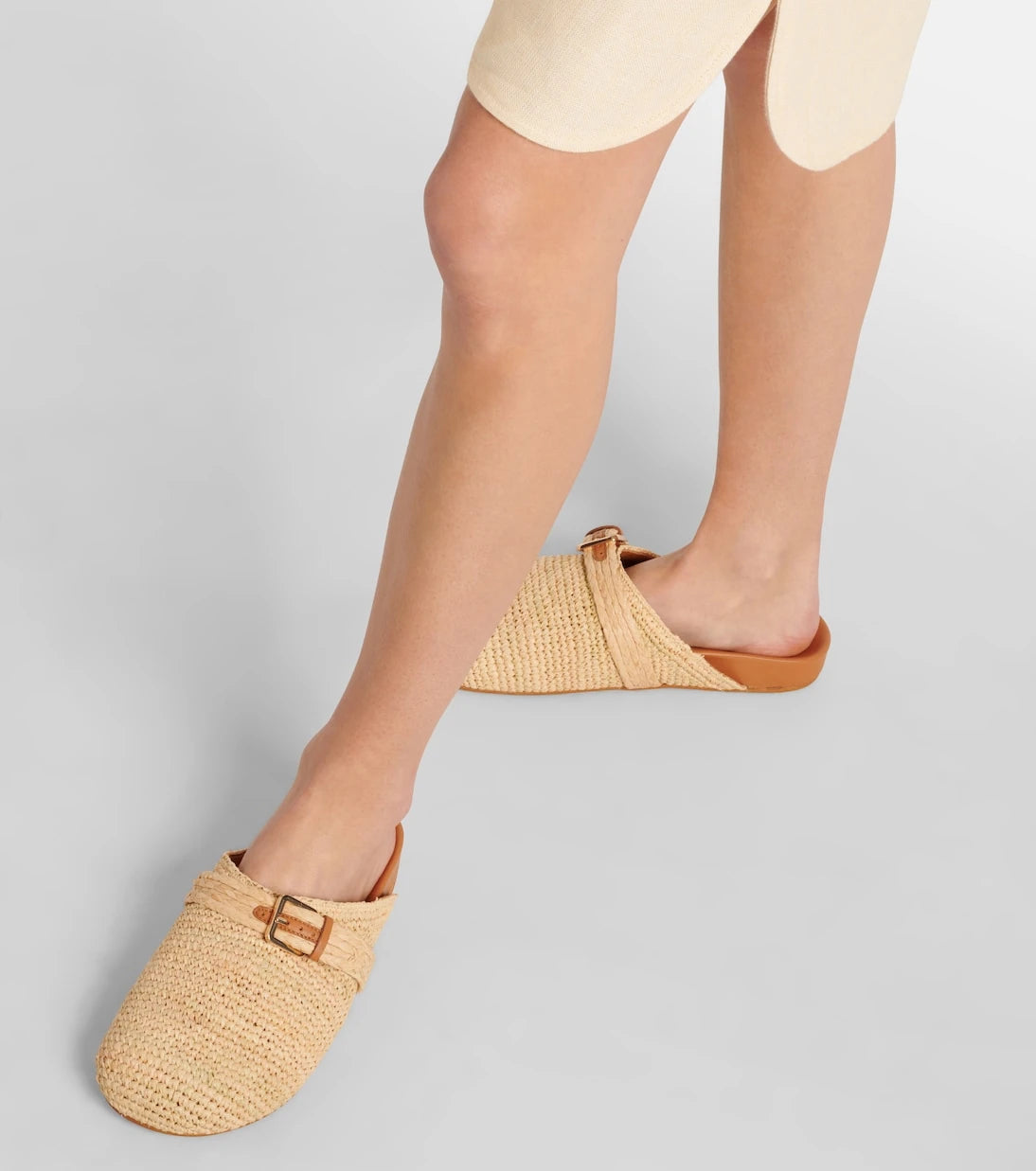 Clergerie - Quinta raffia mules