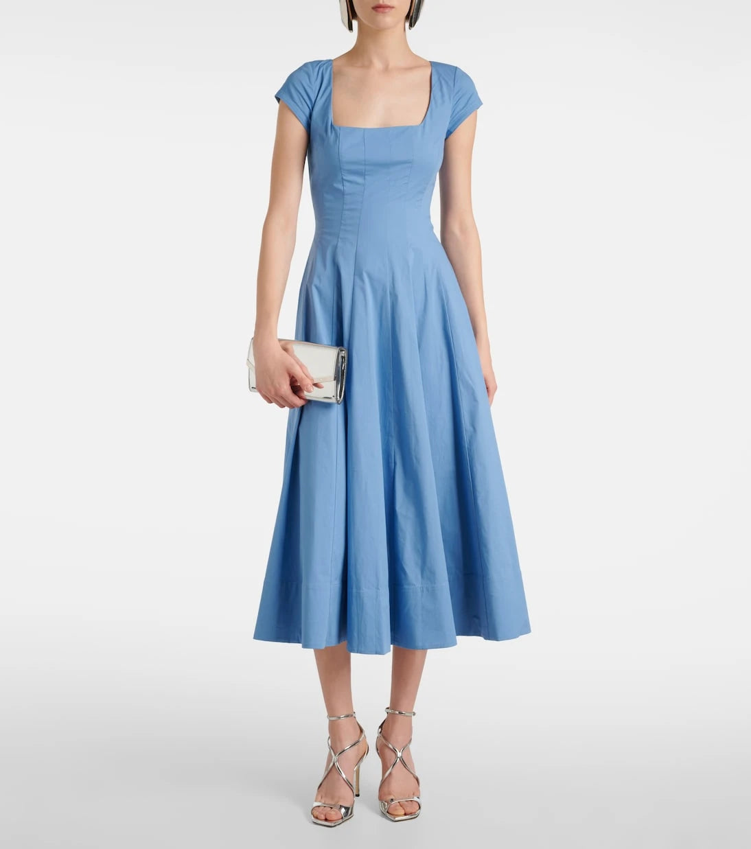 Staud - Wells cotton midi dress