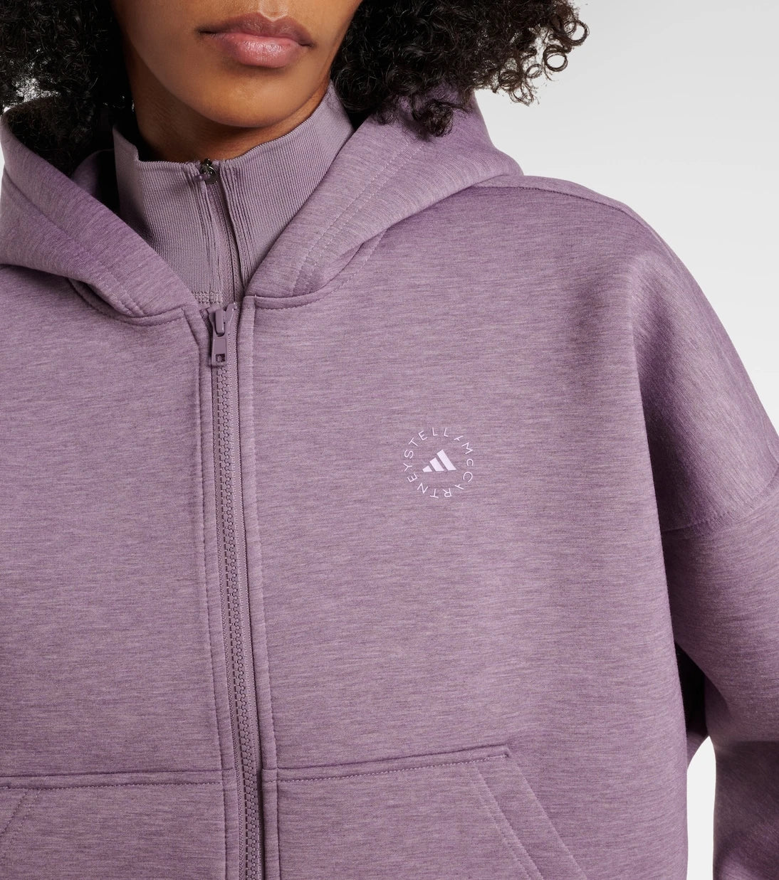 Adidas by Stella McCartney - Logo zip-up hoodie
