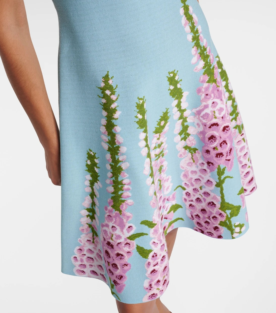 Oscar de la Renta - Floral jacquard minidress