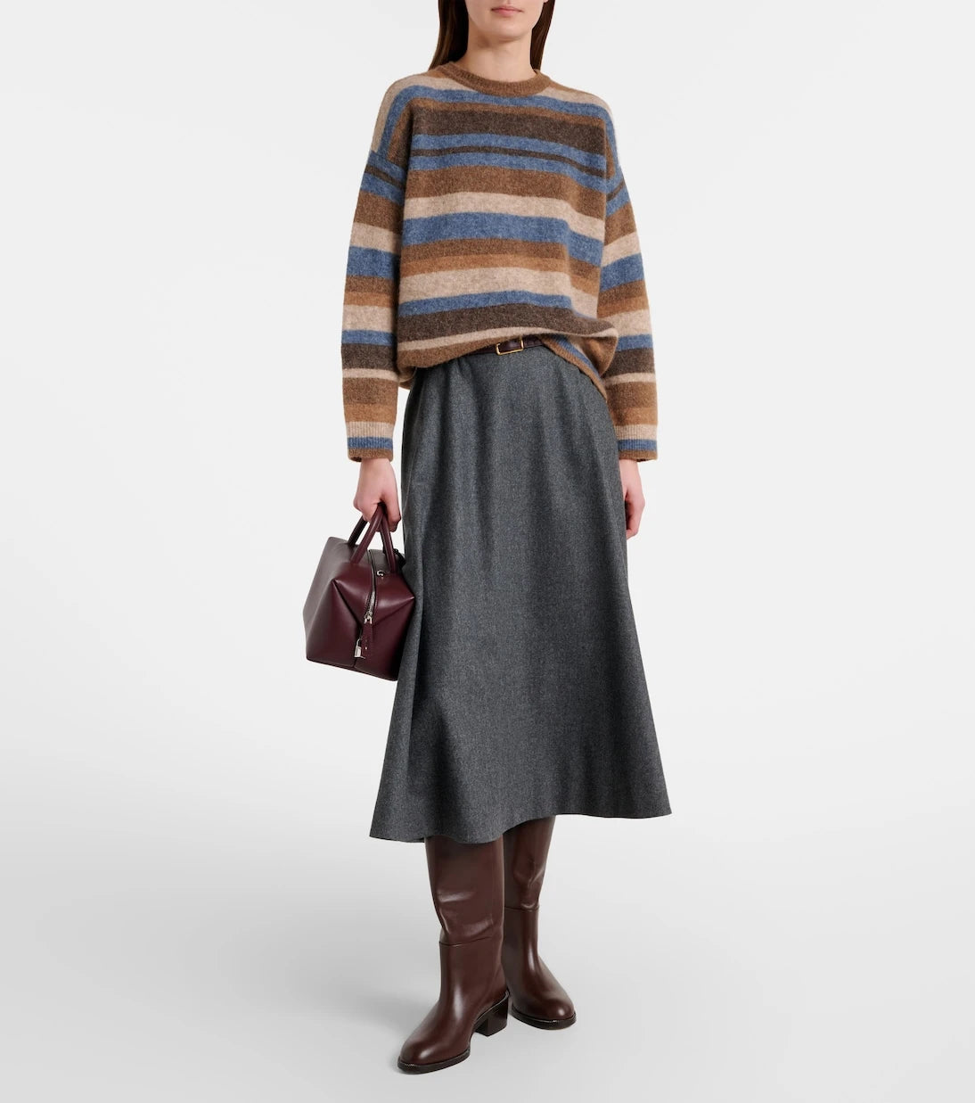 'S Max Mara - Volare striped alpaca-blend sweater