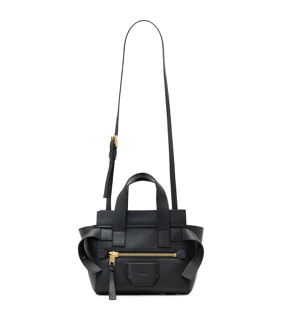 Mini Leather Perez Shoulder Bag BLACK