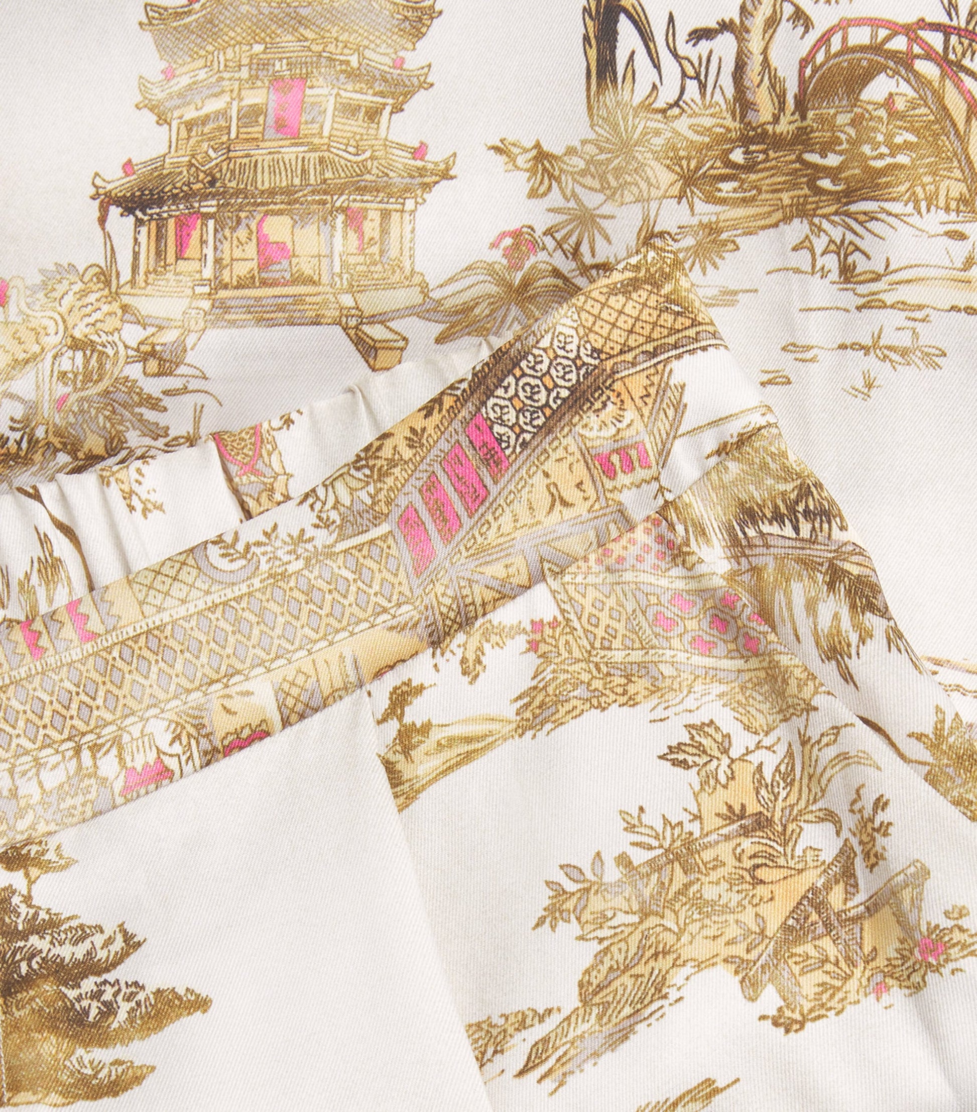 L'Agence Multi Pleated Tavia Wide-Leg Trousers