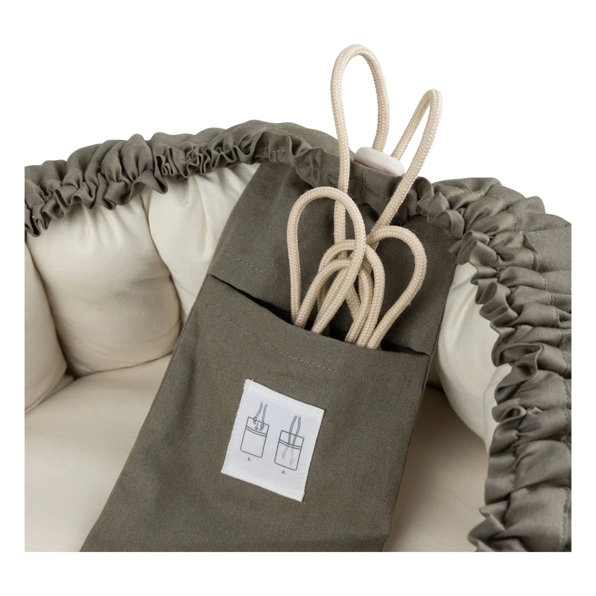 Sebra - 3 in 1 baby bassinet | Olive