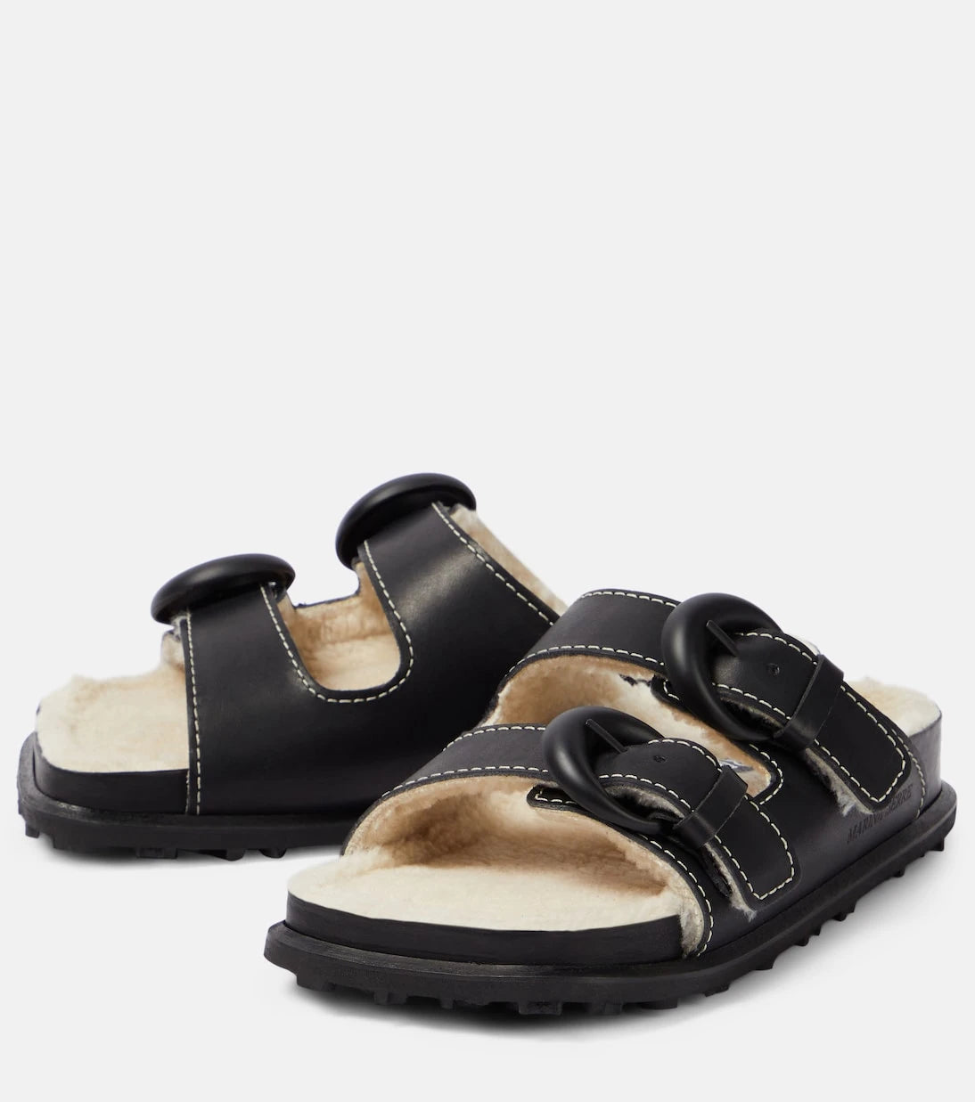 Marine Serre - Leather slides