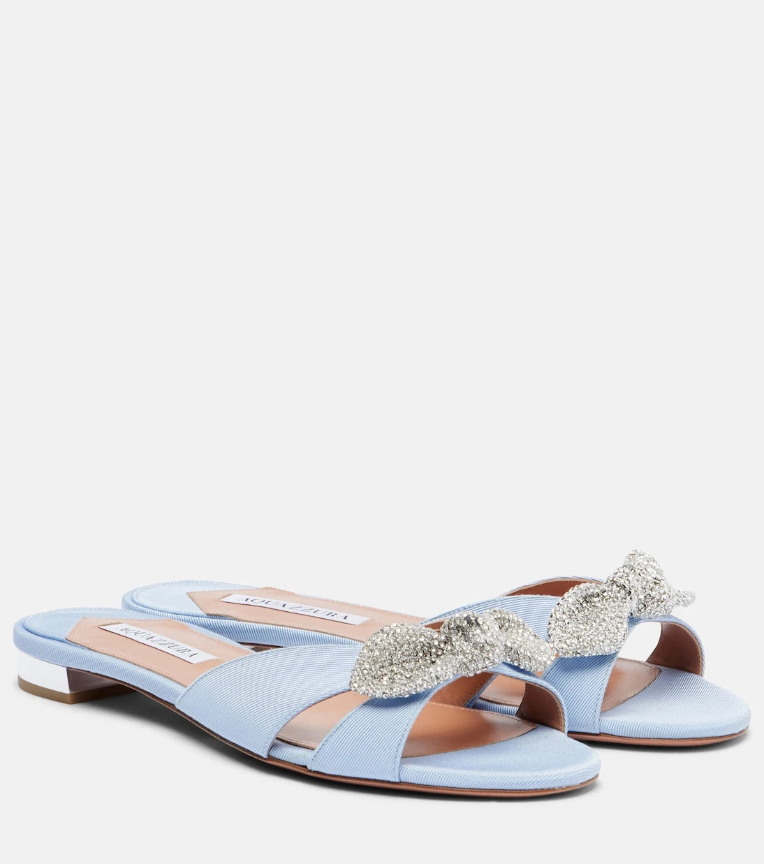 Aquazzura - Very Bow Tie embellished flats