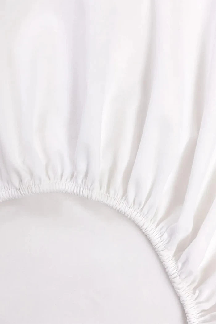 BOSS BEBOSS White 90 x 200 cm Lastikli Pamuklu Çarşaf