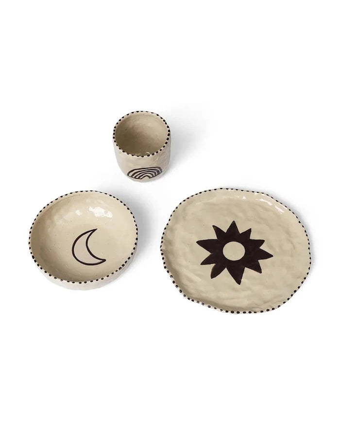 ferm LIVING Naive Seramik Kahvaltı Seti (3 Parça)