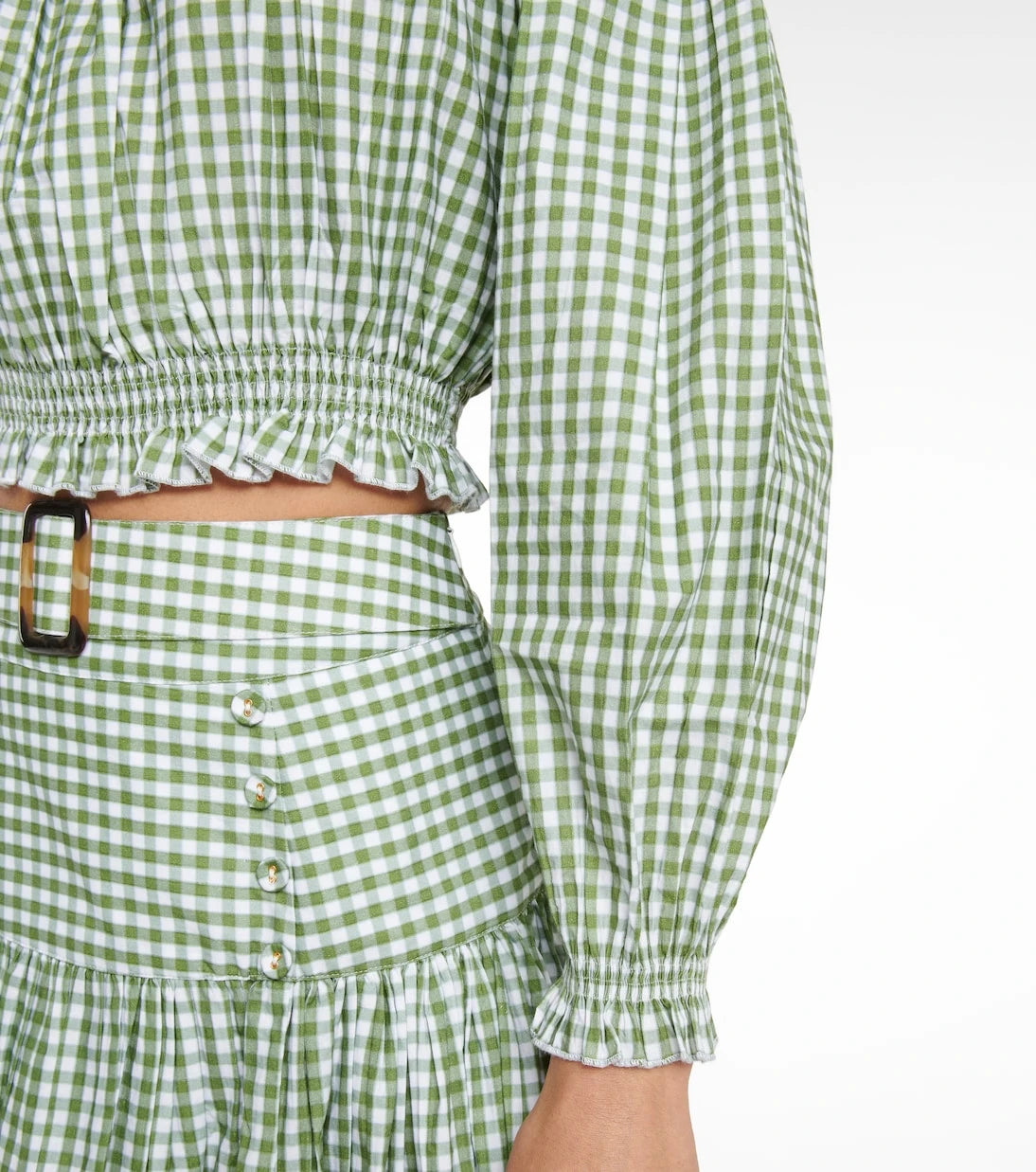 Alexandra Miro - Gingham cotton crop top