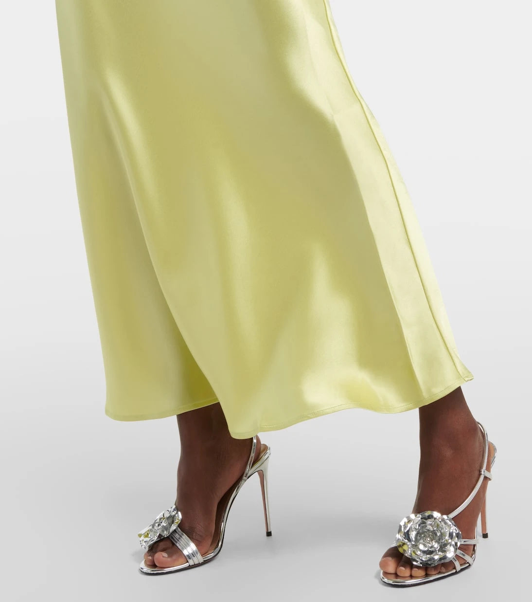 Galvan - Cropped slip dress