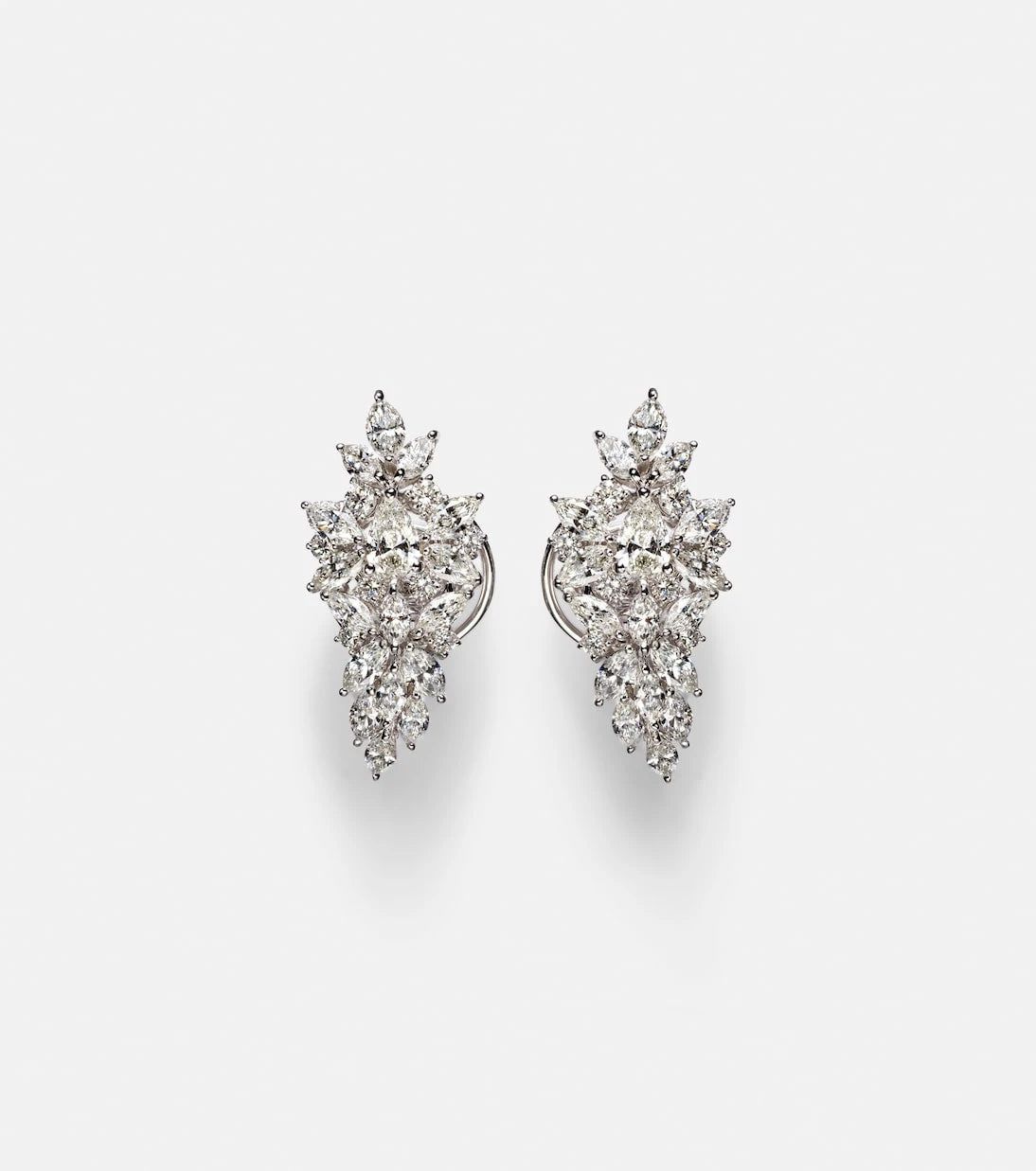 Yeprem - Y-Not 18kt white gold earrings with diamonds