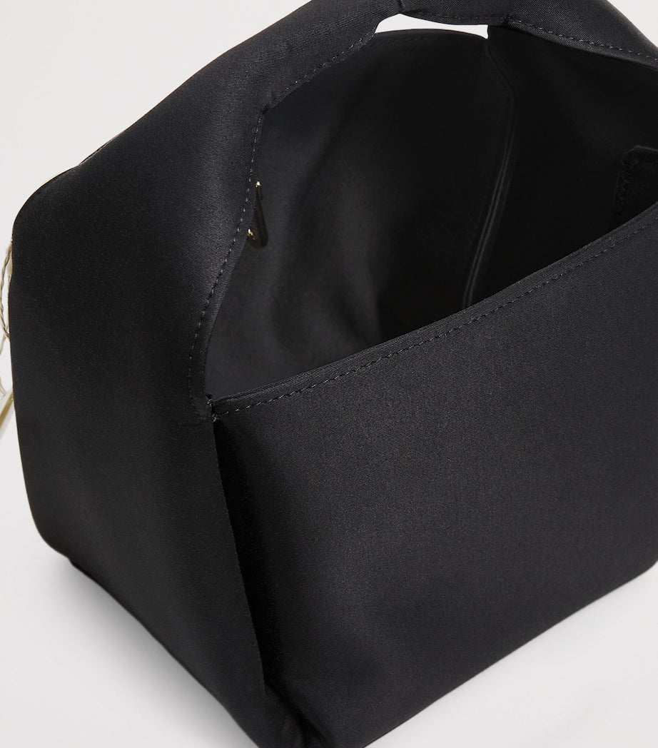 Toteme Black Petite Satin Bucket Bag