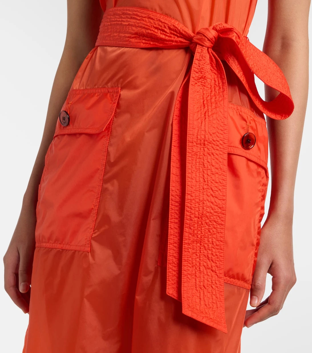 Saint Laurent - Belted midi dress