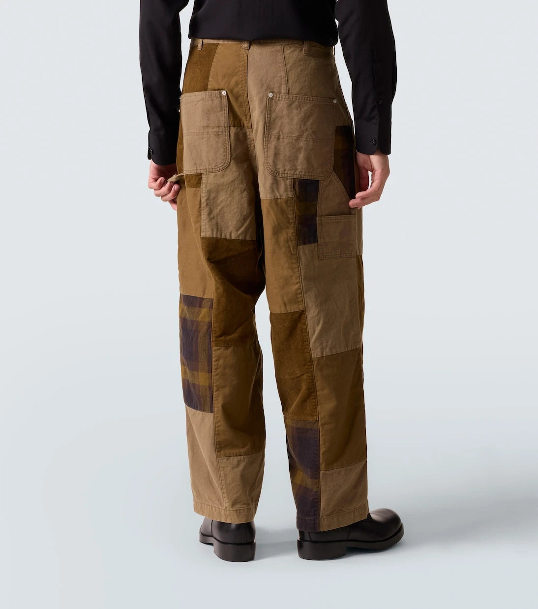 Comme des Garçons Homme - Yama işi pamuklu, geniş paçalı pantolon
