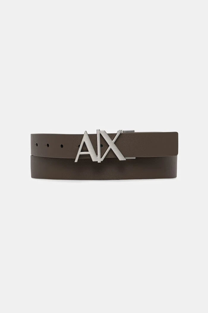 Armani Exchange двустранен колан мъжки от кожа